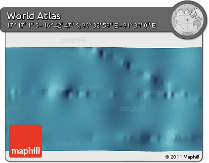 Satellite 3D Map of the Area around 16° 59' 54" S, 91° 1' 30" E