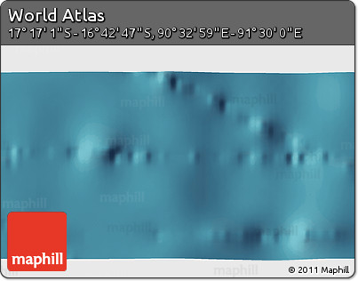 Satellite 3D Map of the Area around 16° 59' 54" S, 91° 1' 30" E