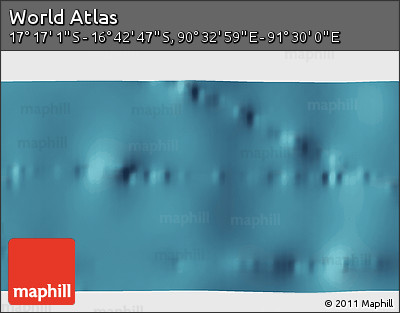 Satellite 3D Map of the Area around 16° 59' 54" S, 91° 1' 30" E