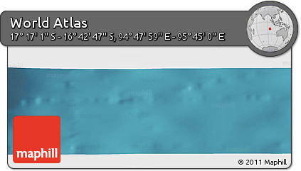 Satellite Panoramic Map of the Area around 16° 59' 54" S, 95° 16' 30" E