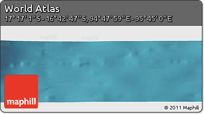 Satellite Panoramic Map of the Area around 16° 59' 54" S, 95° 16' 30" E