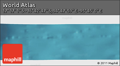 Satellite Panoramic Map of the Area around 16° 59' 54" S, 95° 16' 30" E