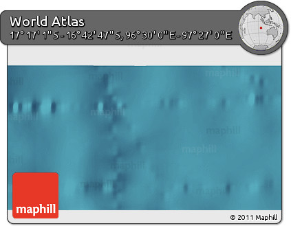 Satellite 3D Map of the Area around 16° 59' 54" S, 96° 58' 29" E