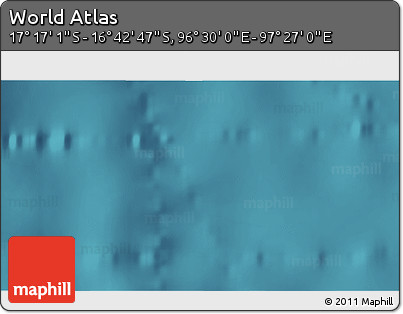 Satellite 3D Map of the Area around 16° 59' 54" S, 96° 58' 29" E