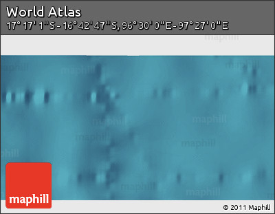 Satellite 3D Map of the Area around 16° 59' 54" S, 96° 58' 29" E