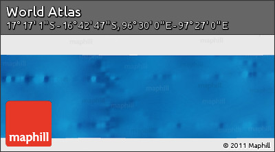 Physical Panoramic Map of the Area around 16° 59' 54" S, 96° 58' 29" E