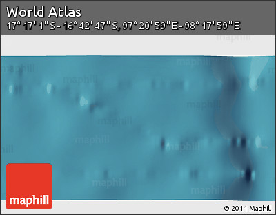 Satellite 3D Map of the Area around 16° 59' 54" S, 97° 49' 29" E