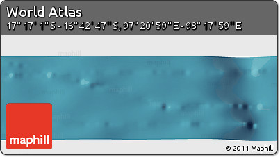 Satellite Panoramic Map of the Area around 16° 59' 54" S, 97° 49' 29" E
