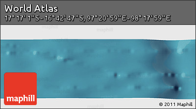 Satellite Panoramic Map of the Area around 16° 59' 54" S, 97° 49' 29" E