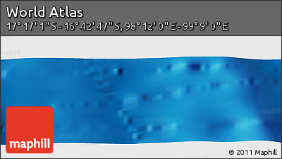 Physical Panoramic Map of the Area around 16° 59' 54" S, 98° 40' 30" E