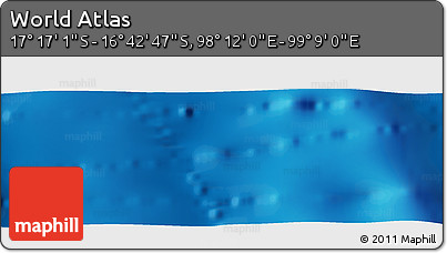 Physical Panoramic Map of the Area around 16° 59' 54" S, 98° 40' 30" E