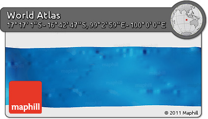 Physical Panoramic Map of the Area around 16° 59' 54" S, 99° 31' 30" E