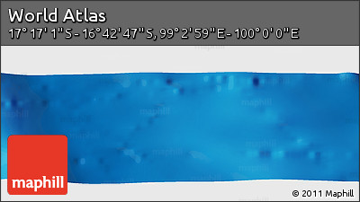 Physical Panoramic Map of the Area around 16° 59' 54" S, 99° 31' 30" E