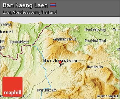 Physical 3D Map of Ban Kaeng Laen