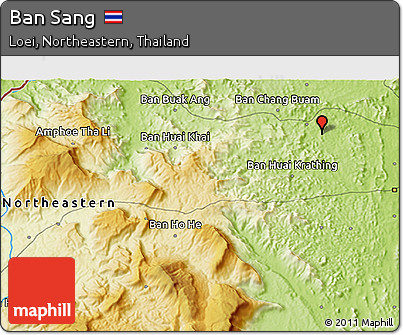 Physical 3D Map of Ban Sang