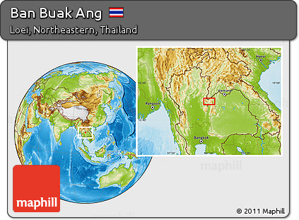 Physical Location Map of Ban Buak Ang