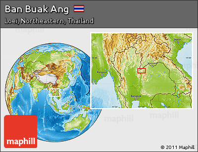 Physical Location Map of Ban Buak Ang