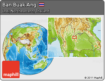 Physical Location Map of Ban Buak Ang