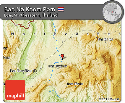 Physical Map of Ban Na Khom Pom