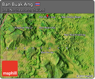 Satellite Map of Ban Buak Ang