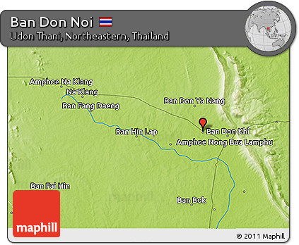 Physical 3D Map of Ban Don Noi