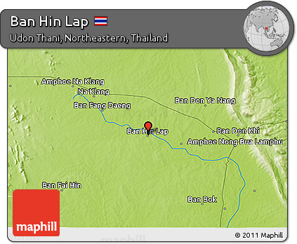 Physical 3D Map of Ban Hin Lap