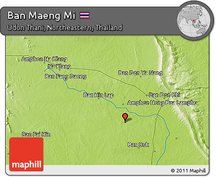 Physical 3D Map of Ban Maeng Mi