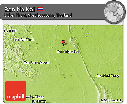 Physical 3D Map of Ban Na Kai