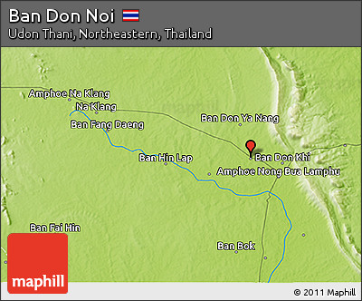 Physical 3D Map of Ban Don Noi