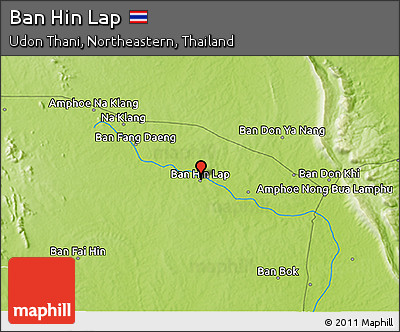 Physical 3D Map of Ban Hin Lap
