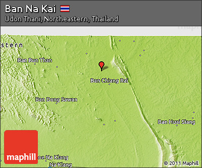 Physical 3D Map of Ban Na Kai