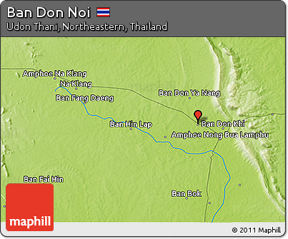 Physical 3D Map of Ban Don Noi