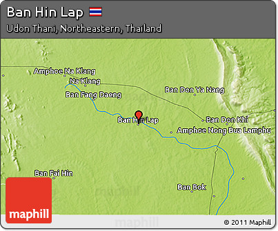 Physical 3D Map of Ban Hin Lap