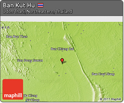 Physical 3D Map of Ban Kut Hu