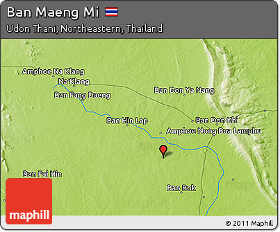 Physical 3D Map of Ban Maeng Mi