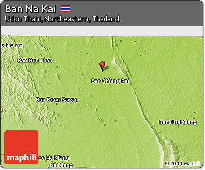 Physical 3D Map of Ban Na Kai