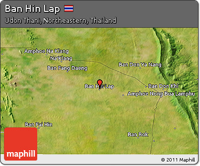 Satellite 3D Map of Ban Hin Lap