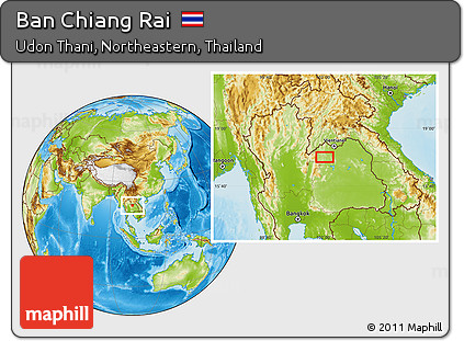 Physical Location Map of Ban Chiang Rai