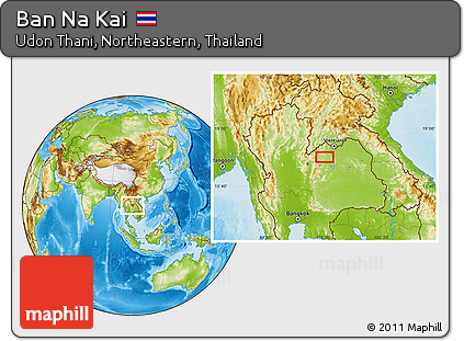 Physical Location Map of Ban Na Kai