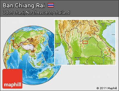 Physical Location Map of Ban Chiang Rai