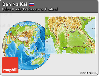 Physical Location Map of Ban Na Kai