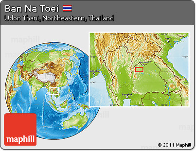 Physical Location Map of Ban Na Toei