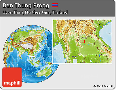 Physical Location Map of Ban Thung Prong