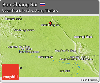 Physical Panoramic Map of Ban Chiang Rai