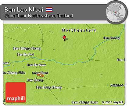 Physical 3D Map of Ban Lao Kluai