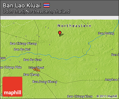 Physical 3D Map of Ban Lao Kluai