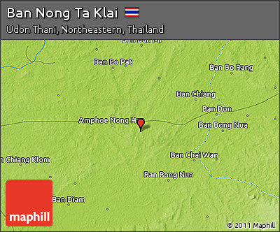 Physical 3D Map of Ban Nong Ta Klai