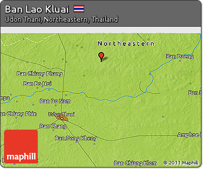 Physical 3D Map of Ban Lao Kluai