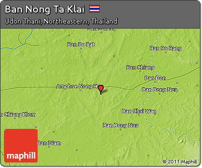 Physical 3D Map of Ban Nong Ta Klai