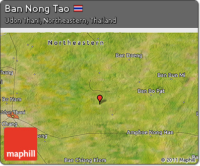 Satellite 3D Map of Ban Nong Tao